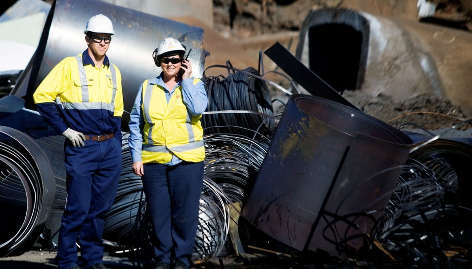 Steel recycling material